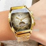 Replica Patek Philippe Complications Grey Gradient Dial 42MM Watch Yellow Gold Watch